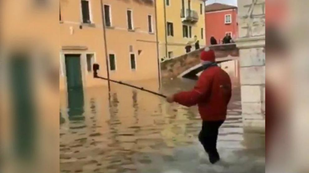 Venecia estuvo sufriendo los estragos de varias inundaciones (Captura de video).