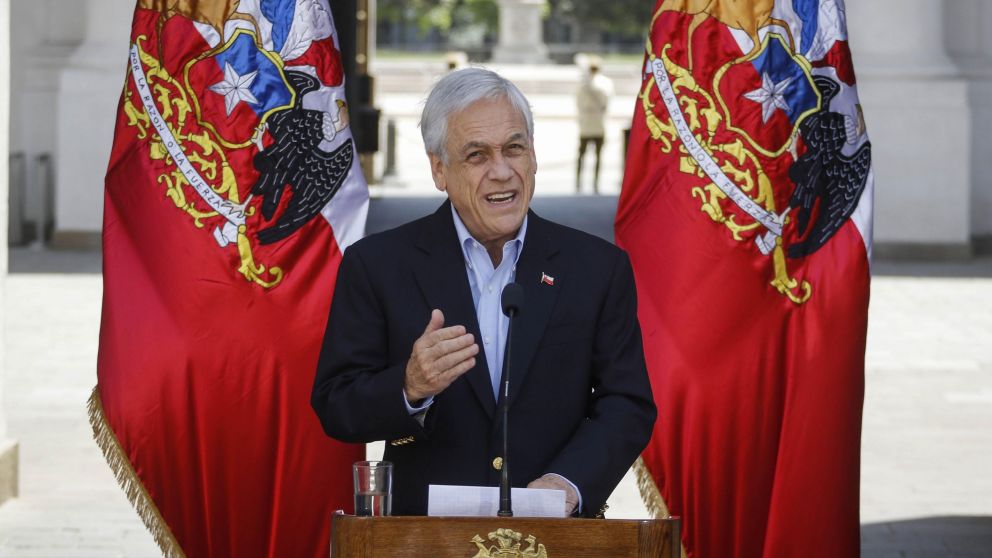 Piñera habló de la debacle económica por las protestas.