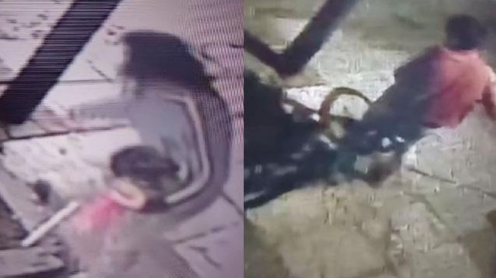 Los sucesos fueron grabados por c�maras de seguridad(Captura). 