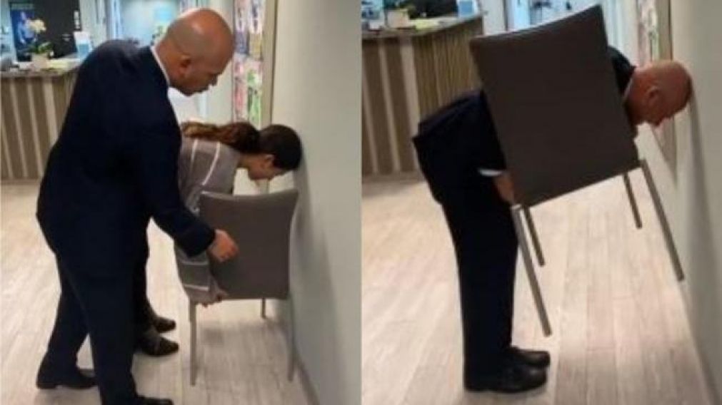 El desafío de la silla se puso de moda (Captura video).