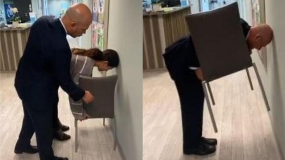 El desafío de la silla se puso de moda (Captura video).
