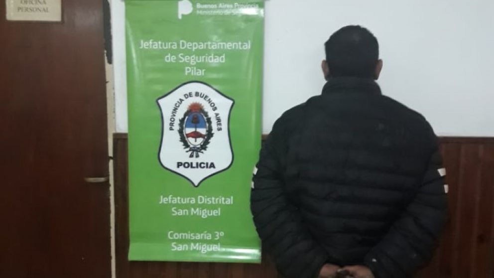 Este es el individuo, de 38 a�os, fue capturado por los integrantes del Comando Patrulla de San Miguel.