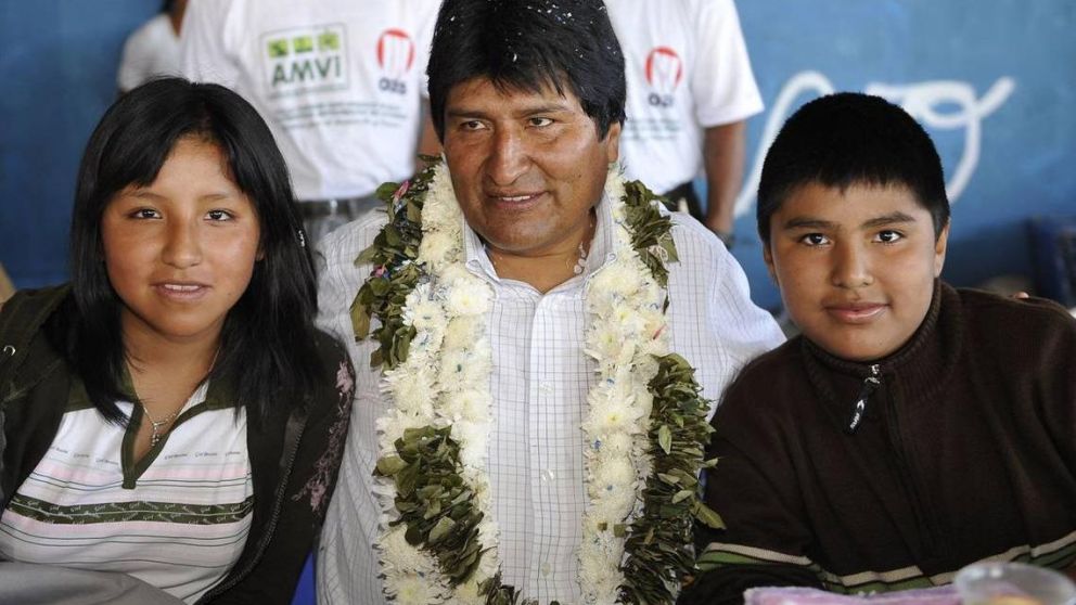 Los hijos de Evo Morales llegaron a la ciudad de Buenos Aires. (Twitter)