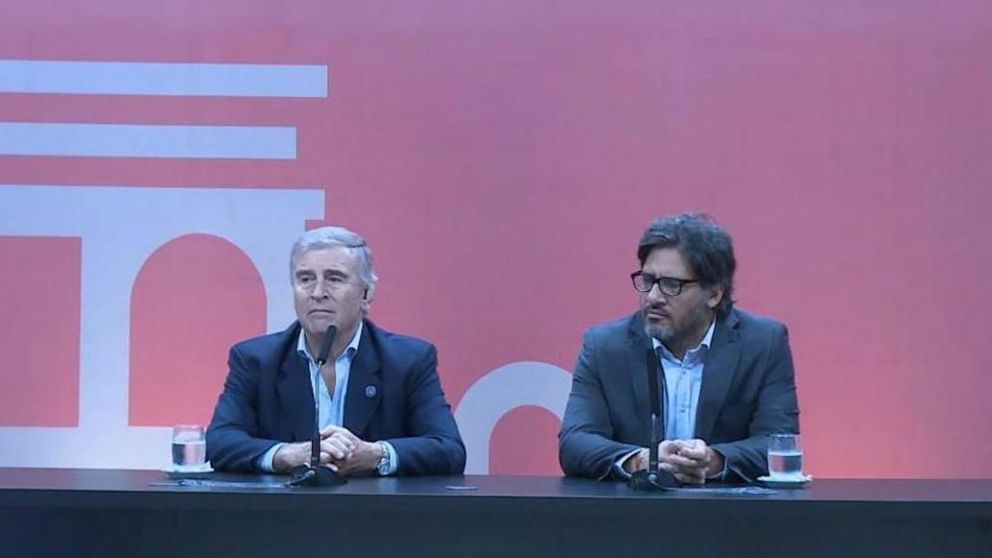 Aguad y Garavano hablaron sobre la transición del Gobierno (Captura TV).