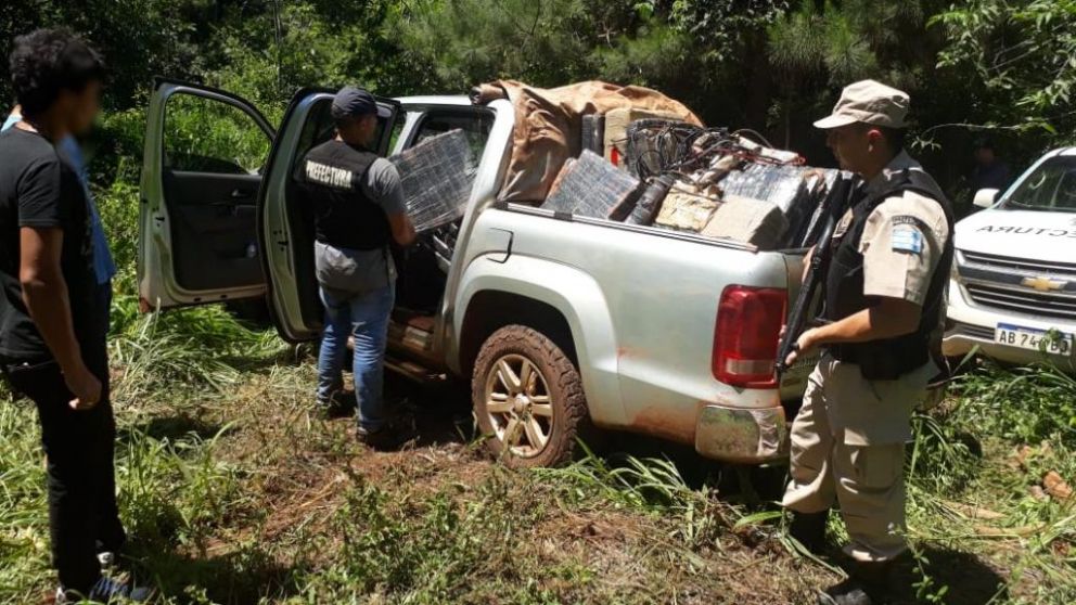 La camioneta cargada de drogas.