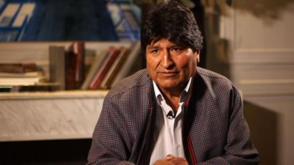 Evo Morales durante la entrevista con la BBC donde se cruzó con el periodista que lo entrevistaba. (Captura de TV.