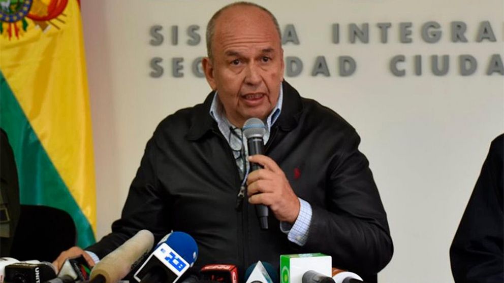 El ministro de Gobierno, Arturo Murillo, sostuvo que bajó a la mitad la "intensidad" del conflicto.