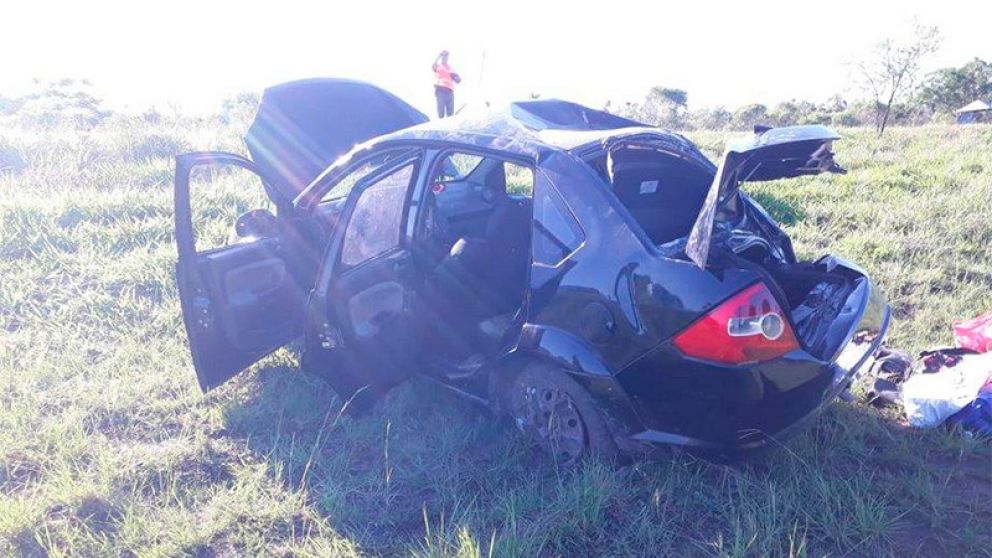 Así quedó el vehículo tras el impactante accidente.