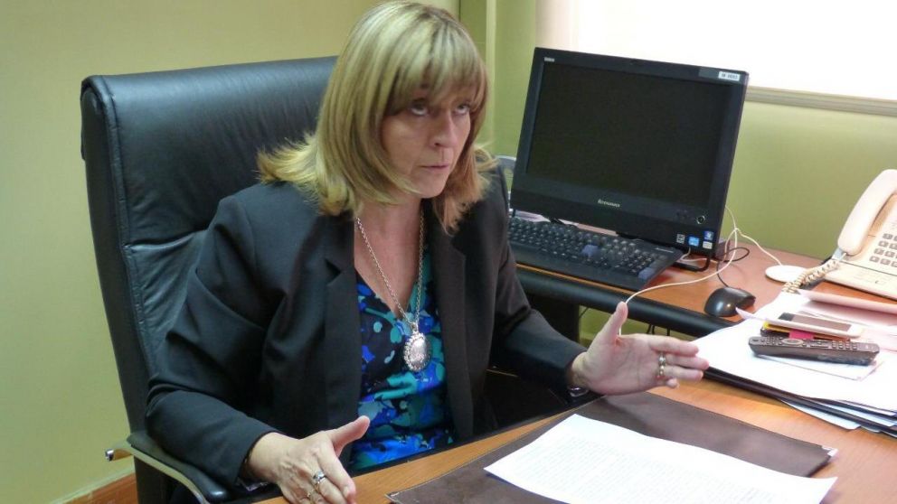 La jueza federal de Caleta Olivia, Marta Yáñez, que lleva adelante la causa que investiga la tragedia del submarino ARA San Juan.