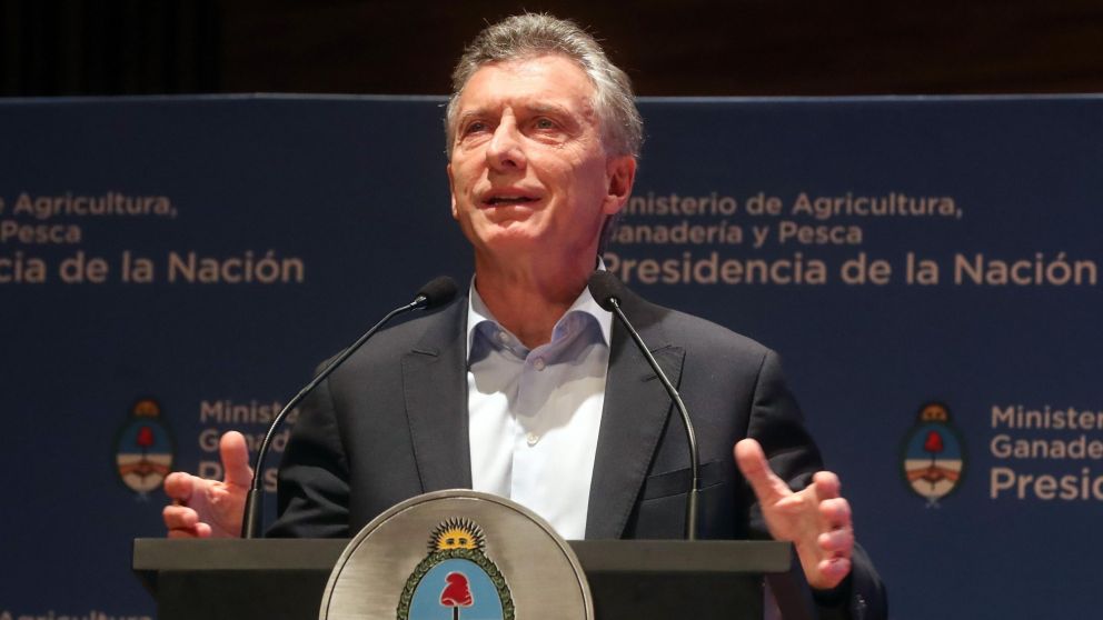 Macri encabezó la presentación del informe de gestión de la cartera agroindustrial. (Prensa Presidencia)