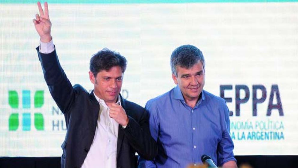 Axel Kicillof y el intendente de Hurlingham, Juan Zabaleta.