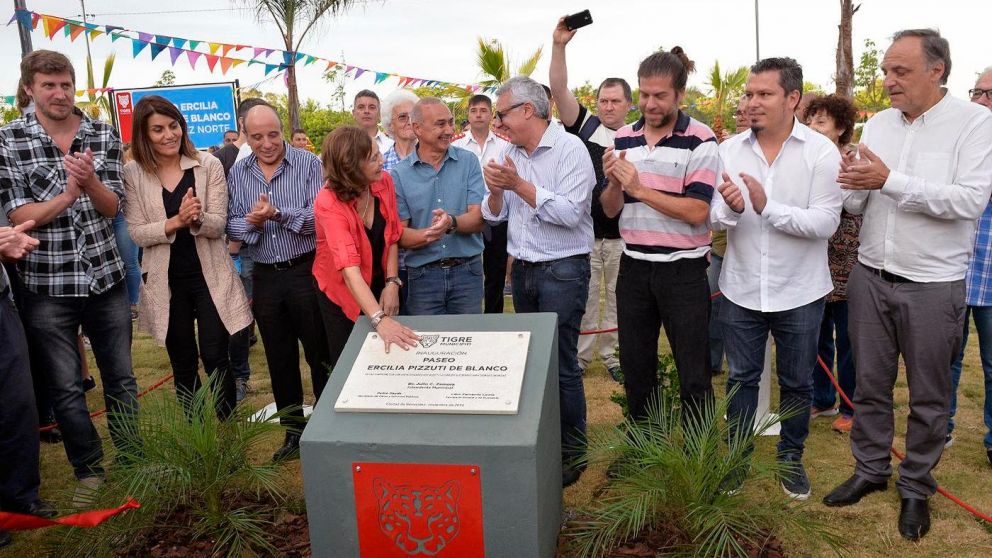 El intendente de Tigre encabezó la apertura del paseo "Ercilia Pizzuti de Blanco".
