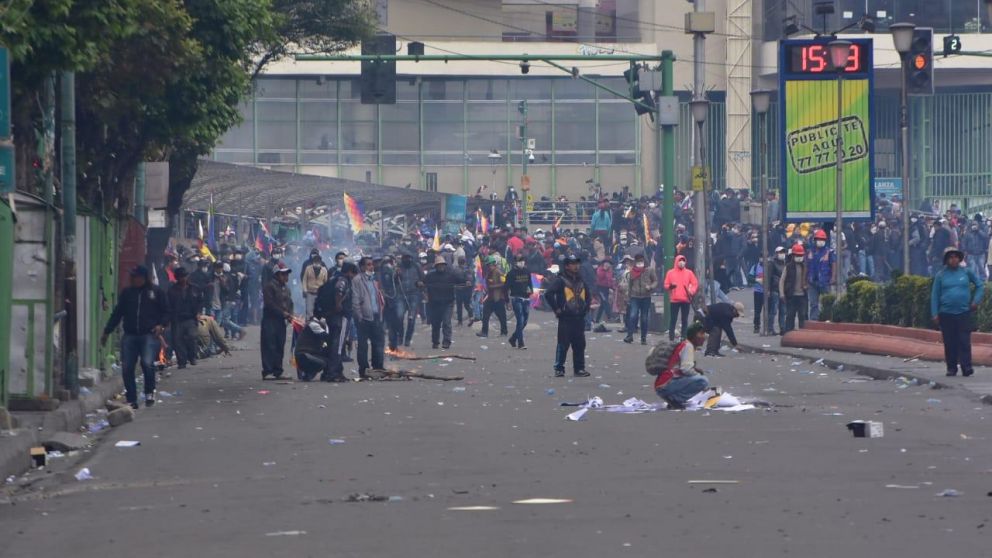 Otra jornada de tensión en Bolivia.