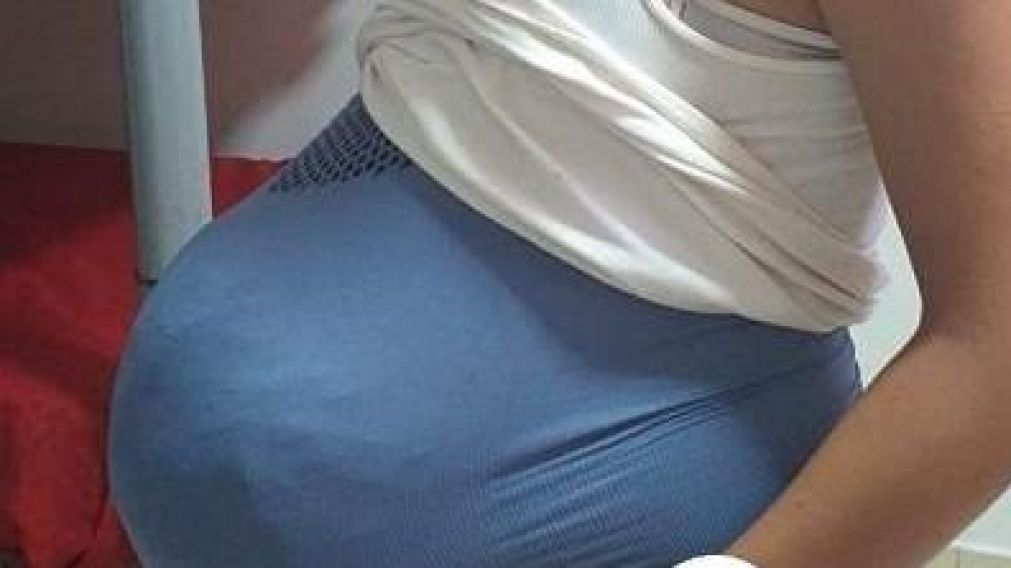 La mujer fue detenida en un micro.