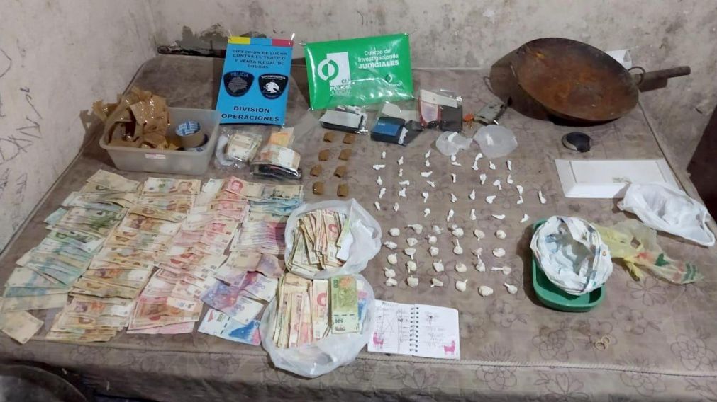 Se incautó droga de máxima pureza lista para distribuir.