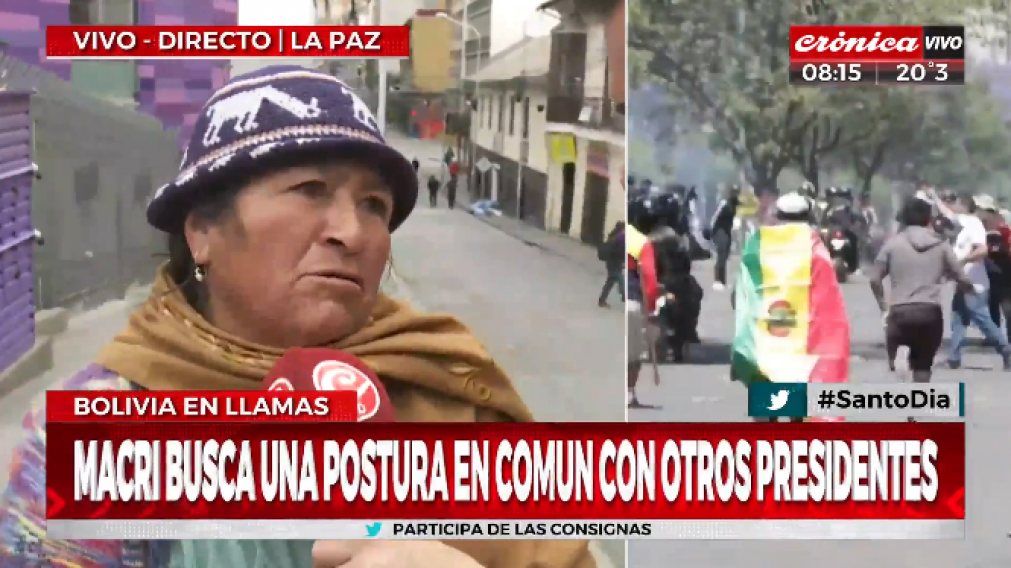 Los testimonios de los ciudadanos, clave para entender el contexto en Bolivia (Captura de video)