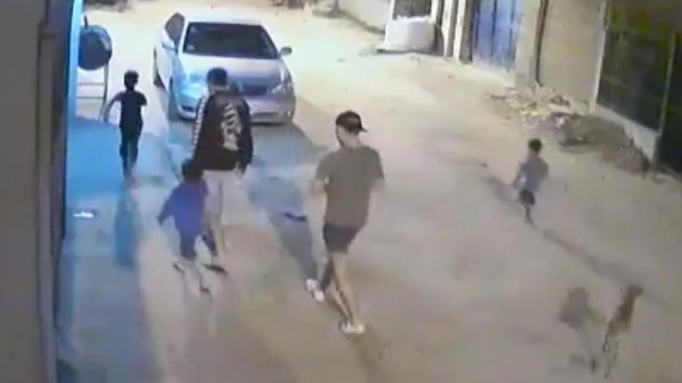 El nene se salvó de milagro de morir atropellado.