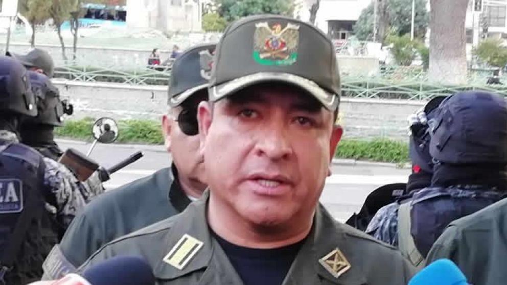 El comandante nacional de la Policía, Yuri Calderón.