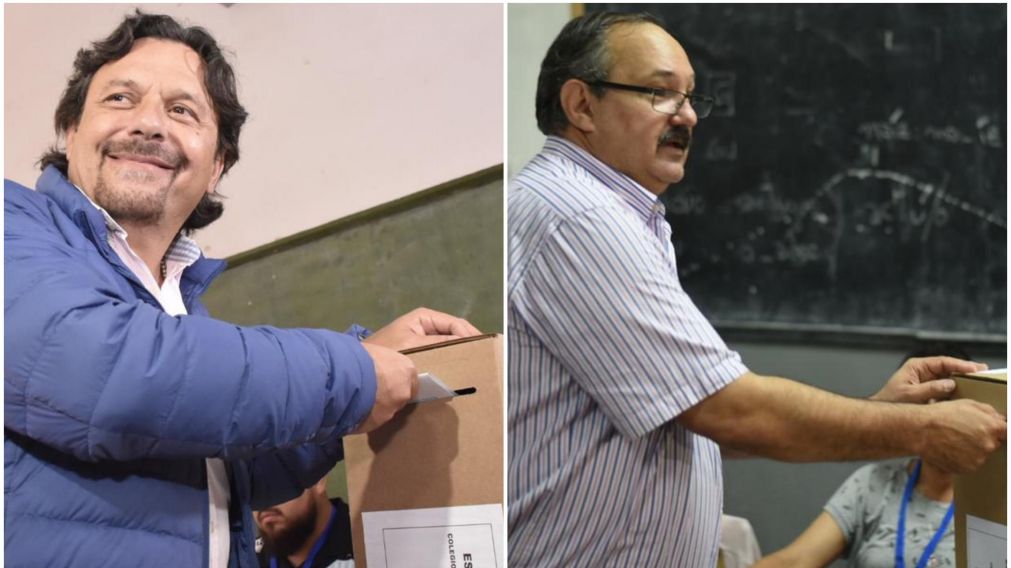 Gustavo Sa�nz y Sergio Leavy, dos de los candidatos que ya votaron.