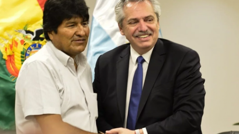 Alberto respaldó a Evo Morales (Archivo)