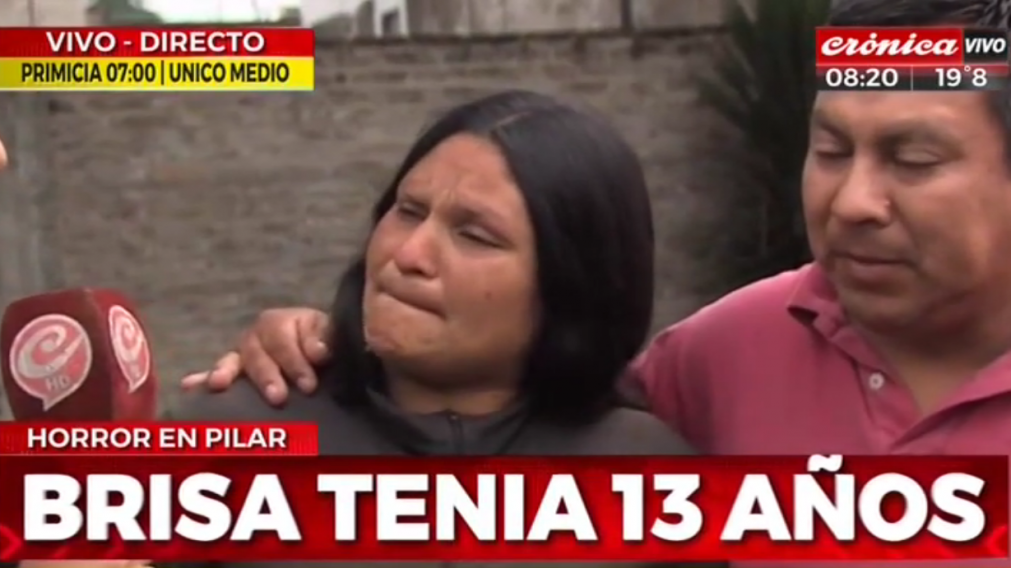 La mujer está a punto de dar a la luz (Captura de video)