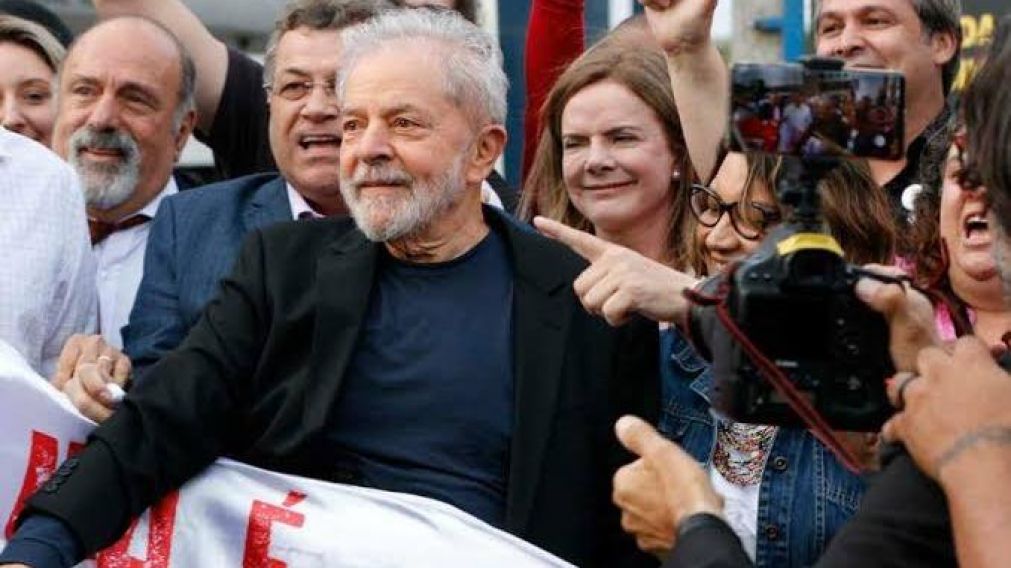 Lula fue liberado tras pasar 580 d�as preso. 