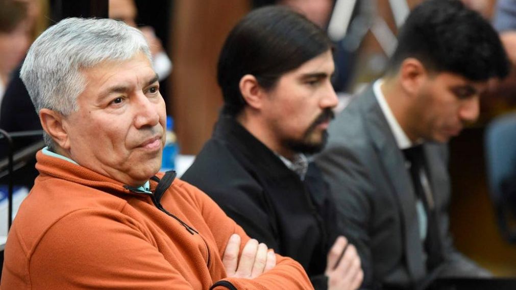 Lazaro Báez junto a su hijo Martín, también imputado.