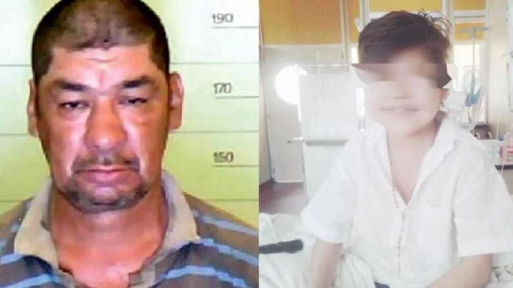 El agresor, Omar Alberto Verón; y la víctima Santi.