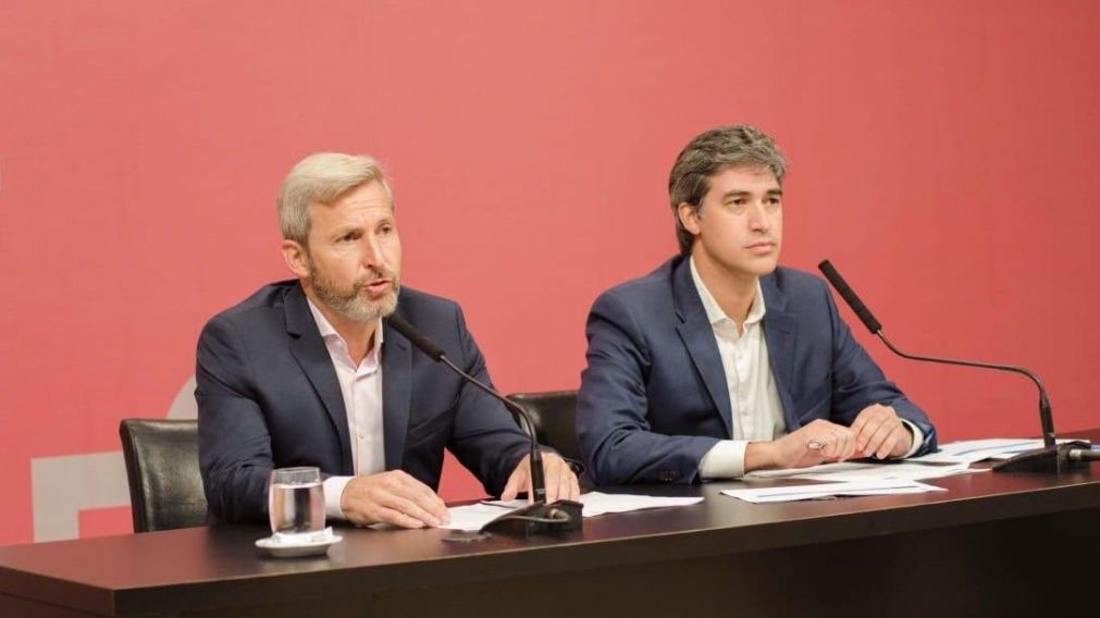 Frigerio dio una conferencia de prensa�este mi�rcoles en la Casa Rosada. (Twitter)