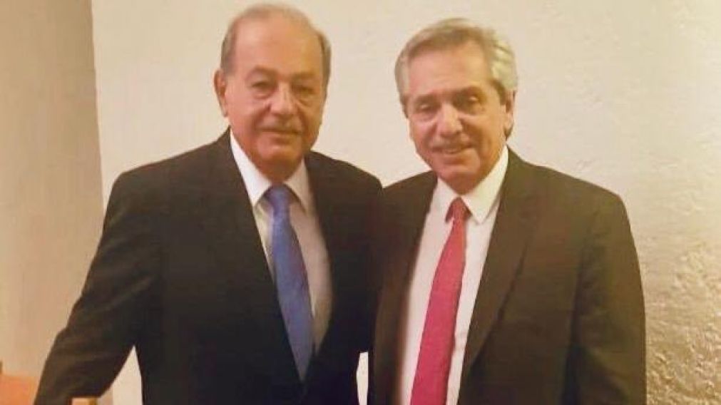 Alberto y Slim, juntos en México (@alferdez)