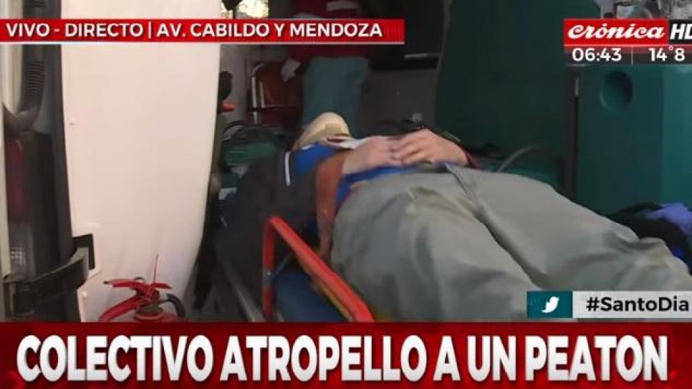 El joven fue derivado al hospital Pirovano. (Captura de TV).