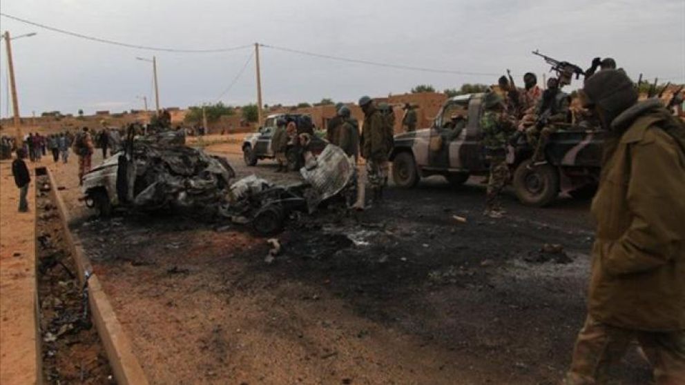 Sangriento ataque al cuartel militar. (Twitter).