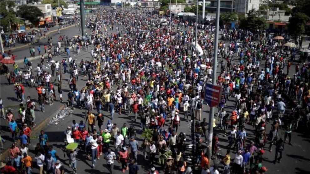 Masivas protestas en Haití. (REUTERS)