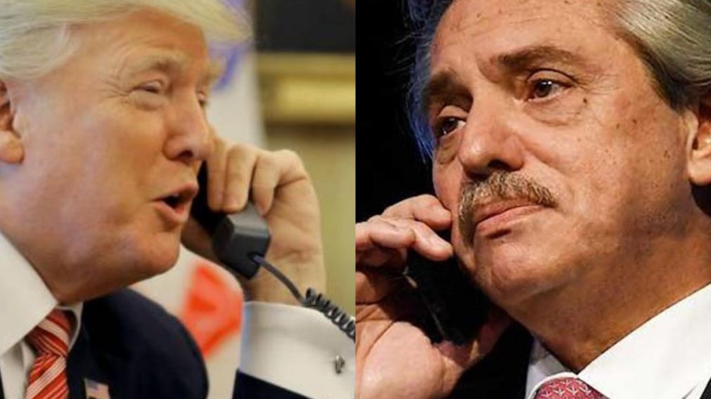 Trump tuvo una conversaci�n telef�nica con Alberto. 