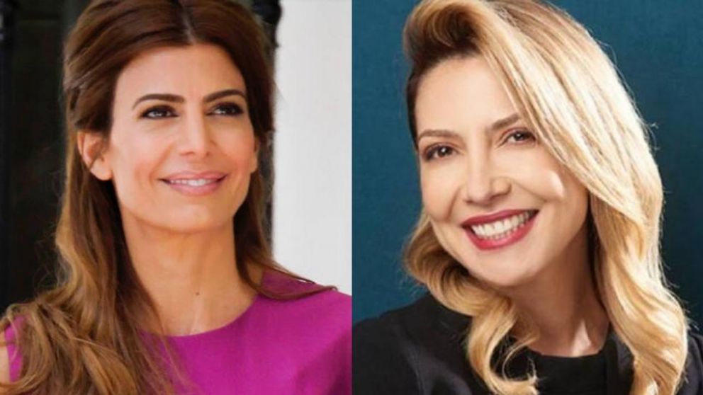 Por un lado, la actual primera dama Juliana Awada, y por el otro Fabiola Yañez, pareja del presidente electo.