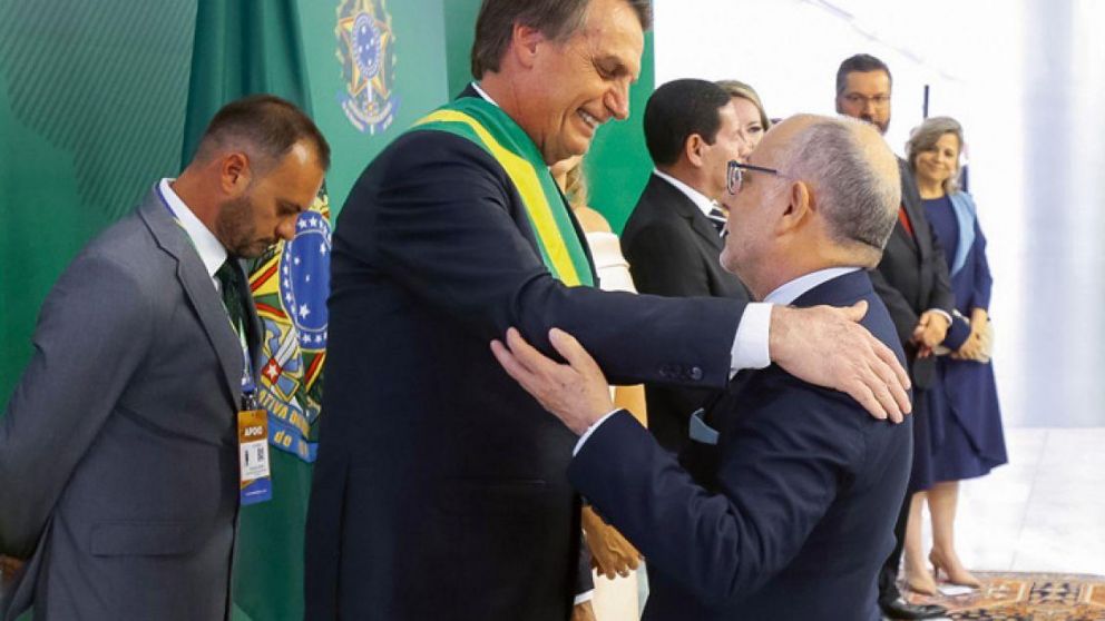Bolsonaro y Faurie, durante su último encuentro.