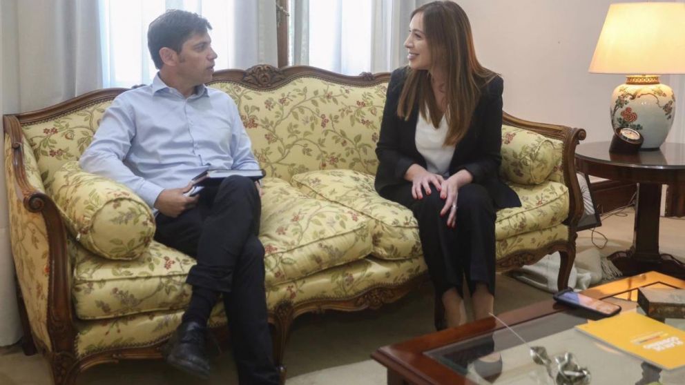 Axel se reunió con Vidal en la Casa de Gobierno de La Plata.