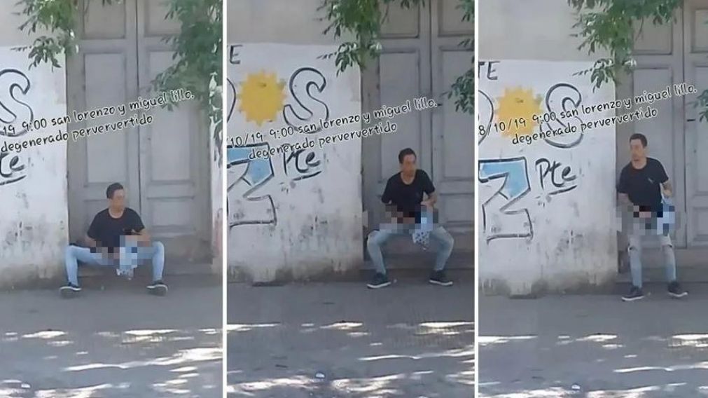 El hombre terminó escrachado en las redes sociales.