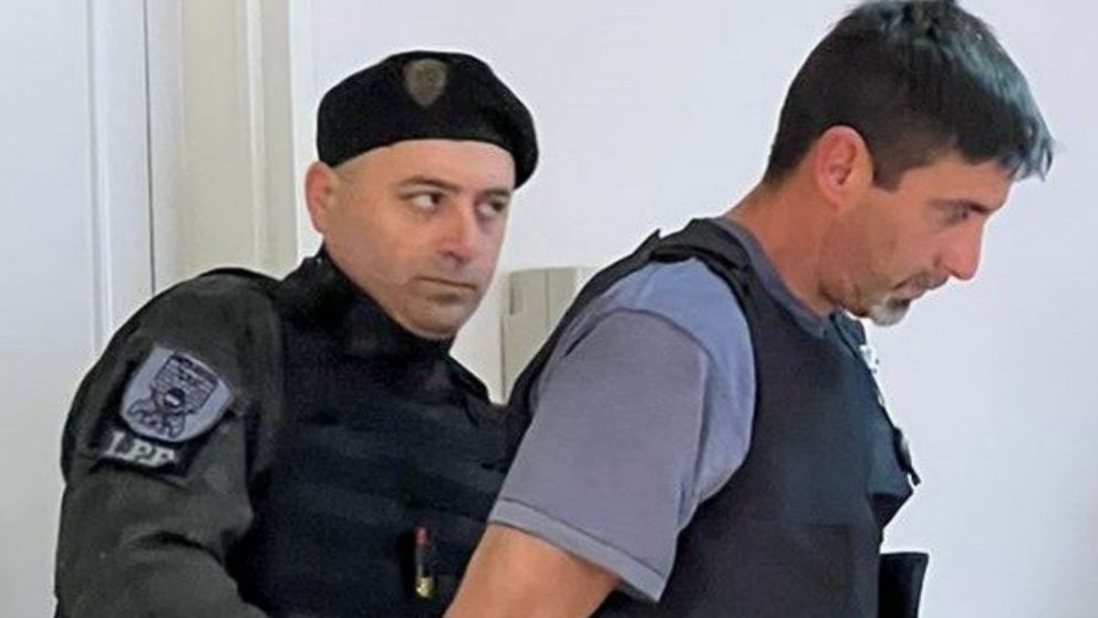El femicida de Tamara Silva, durante el juicio.