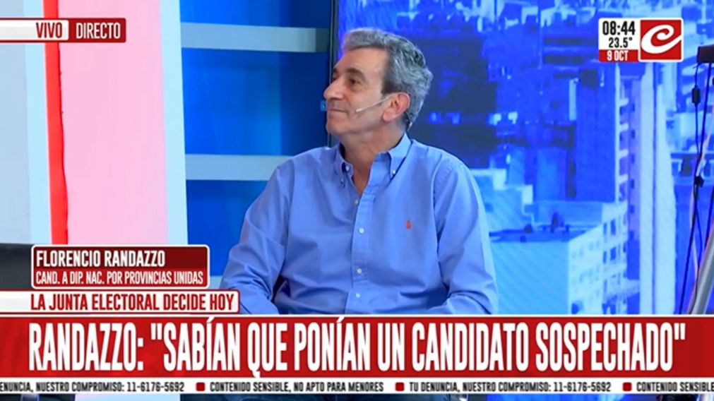 Florencio Randazzo criticó a Javier Milei (Crónica HD).