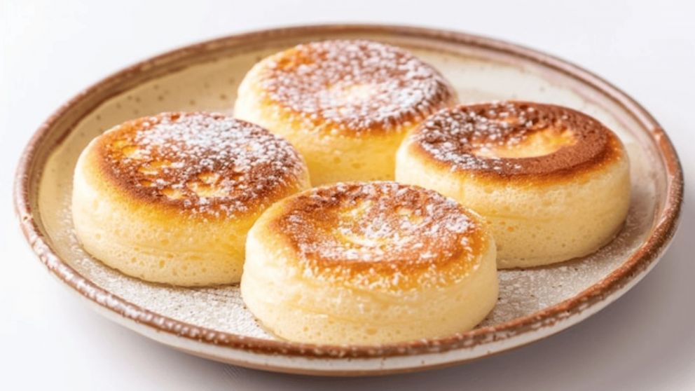 Exquisita receta de panqueques japoneses, súper livianos y esponjosos como una nube.
