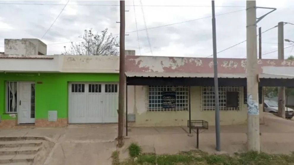 Esta es la vivienda en donde se produjo el escalofriante hallazgo (X).