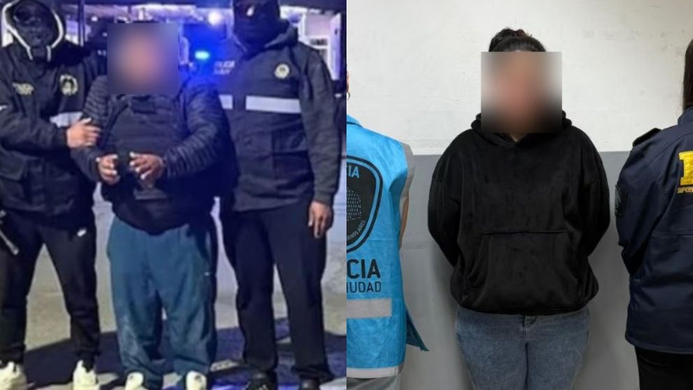 L�zaro V�ctor Sotacuro, a la izquierda, y Florencia Ib��ez, a la derecha.