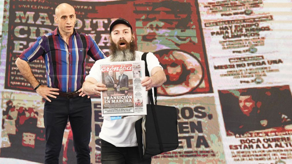 El canillita de Alberto en Crónica HD (Carlos Ventura/Crónica).