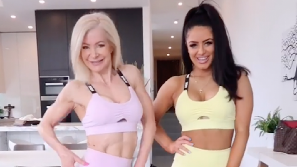 Abuela y nieta "fitness" la rompen en Instagram con sus rutinas.