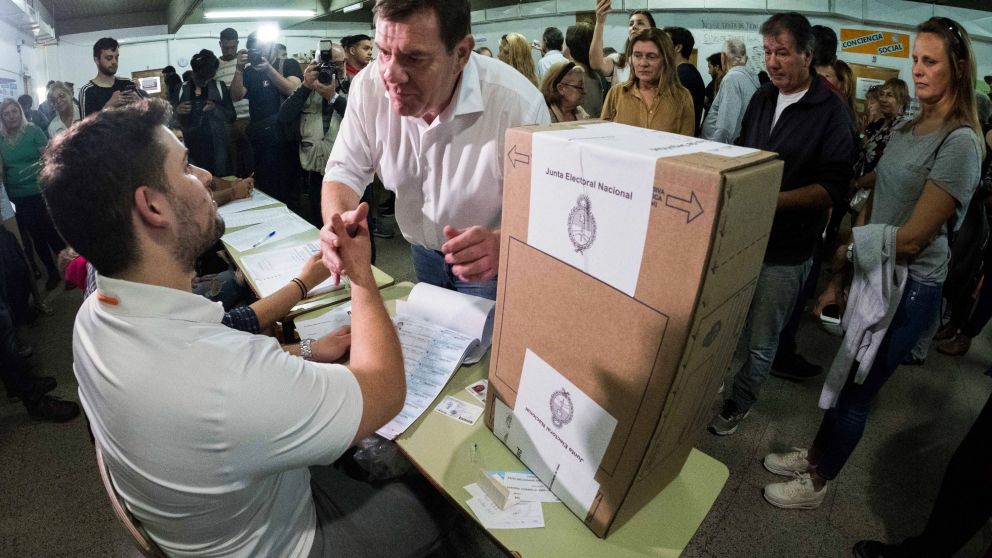 Guillermo Montenegro, en el momento del sufragio.