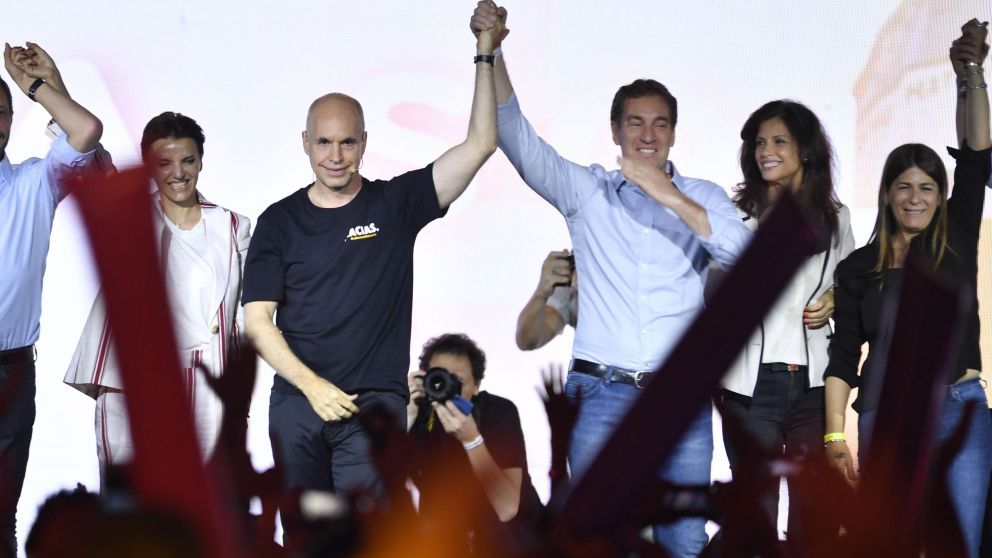 Larreta se impuso en primera vuelta en la Ciudad(Télam).