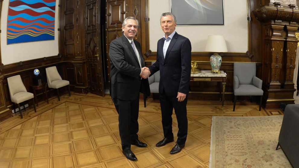 La foto más buscada en el salón presidencial de Balcarce 50 (Presidencia).