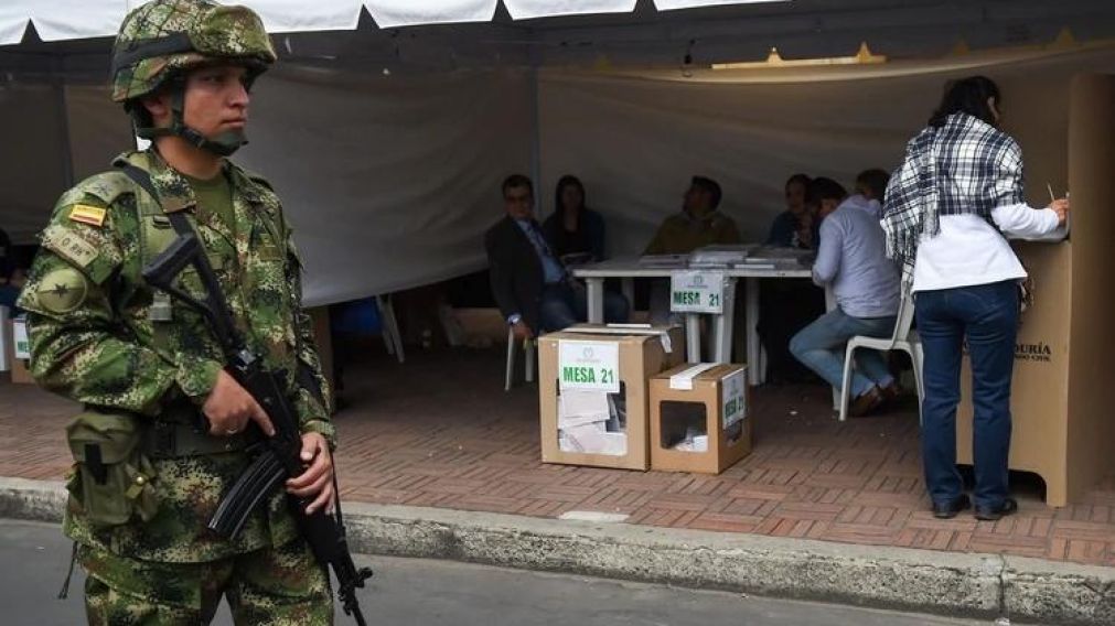 La violencia fue protagonista durante los comicios en Colombia.