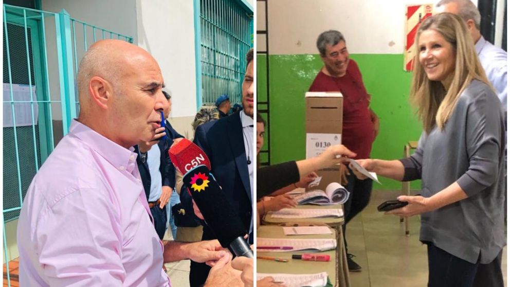 Gómez Centurión y su compañera de fórmula, Hotton, ya votaron.
